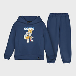 Детский костюм оверсайз Майлз Тейлз Прауэр Sonic Видеоигра, цвет: тёмно-синий