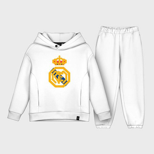 Детский костюм оверсайз Football - Real Madrid / Белый – фото 1
