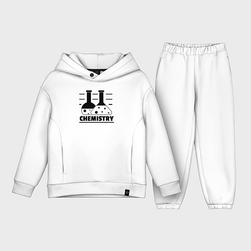 Детский костюм оверсайз CHEMISTRY химия / Белый – фото 1