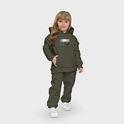 Детский костюм оверсайз Горный пейзаж, цвет: хаки — фото 2