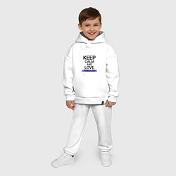 Детский костюм оверсайз Keep calm Tobolsk Тобольск, цвет: белый — фото 2