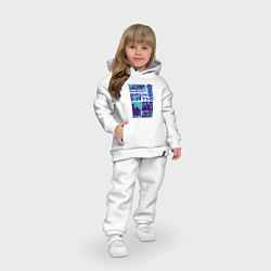 Детский костюм оверсайз Призрак в доспехах экшен, цвет: белый — фото 2