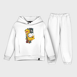 Детский костюм оверсайз Cyber-Bart - Simpsons family, цвет: белый