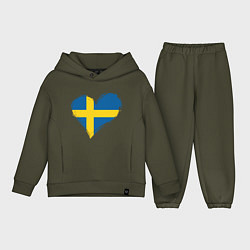 Детский костюм оверсайз Сердце - Швеция