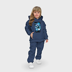 Детский костюм оверсайз Stray Kids CHEESE, цвет: тёмно-синий — фото 2