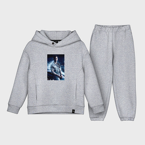 Детский костюм оверсайз Пол Уокер на капоте / Меланж – фото 1