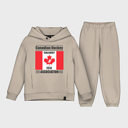 Детский костюм оверсайз Федерация хоккея Канады, цвет: миндальный