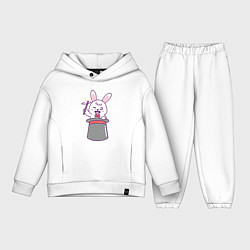Детский костюм оверсайз Фокусник - Кролик, цвет: белый