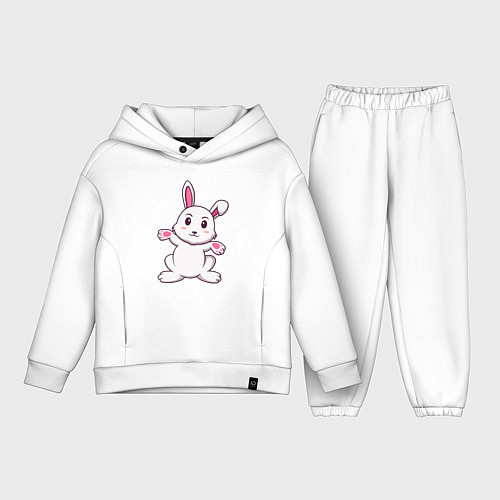 Детский костюм оверсайз Кролик - Приветики / Белый – фото 1