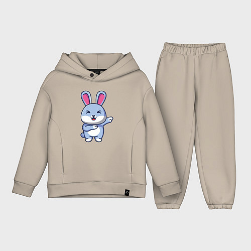 Детский костюм оверсайз Bunny Dab / Миндальный – фото 1