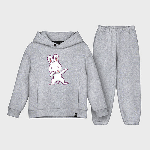 Детский костюм оверсайз Rabbit Dab / Меланж – фото 1