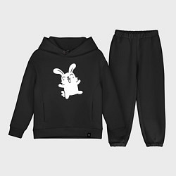 Детский костюм оверсайз Happy Bunny, цвет: черный