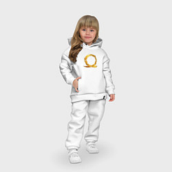 Детский костюм оверсайз Golden logo GoW Ragnarok, цвет: белый — фото 2