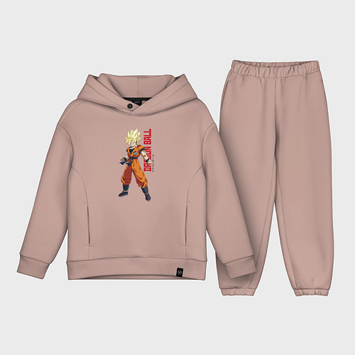 Детский костюм оверсайз Dragon Ball - Goky Son / Пыльно-розовый – фото 1