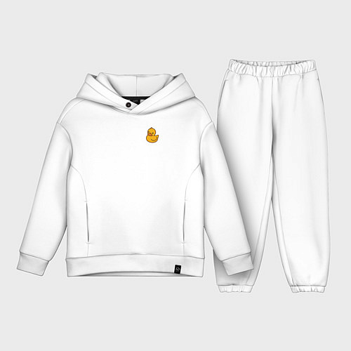 Детский костюм оверсайз Утенок / Белый – фото 1