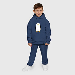Детский костюм оверсайз Красивый пингвин, цвет: тёмно-синий — фото 2
