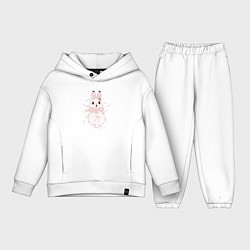 Детский костюм оверсайз Cute white rabbit