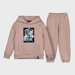 Детский костюм оверсайз Ребекка на роликах -Киберпанк