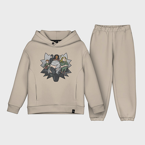 Детский костюм оверсайз Ведьмак в печали / Миндальный – фото 1