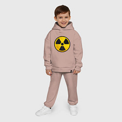 Детский костюм оверсайз Atomic Nuclear, цвет: пыльно-розовый — фото 2