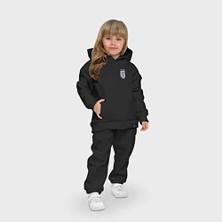 Детский костюм оверсайз Сборная Англии логотип, цвет: черный — фото 2