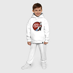 Детский костюм оверсайз Nuka cola sticker, цвет: белый — фото 2