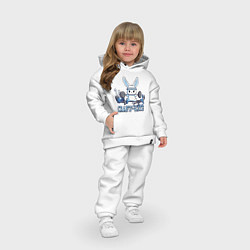 Детский костюм оверсайз Атлет - крафтлет, цвет: белый — фото 2