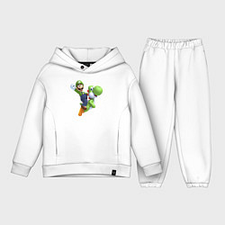 Детский костюм оверсайз Луиджи на Йоши, цвет: белый