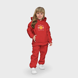Детский костюм оверсайз Любителям баскетбола, цвет: красный — фото 2
