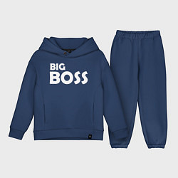 Детский костюм оверсайз Большой босс - светлая, цвет: тёмно-синий