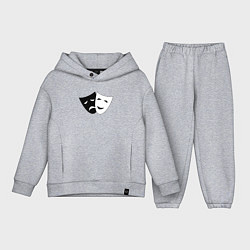 Детский костюм оверсайз Театральные маски грусти и радости