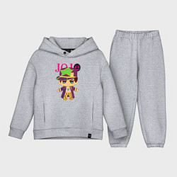 Детский костюм оверсайз Little Jotaro Cujo - JoJo Bizarre Adventure, цвет: меланж