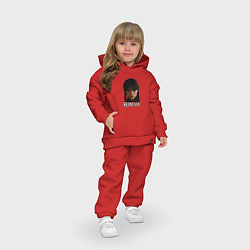 Детский костюм оверсайз Уэнсдэй Wednesday, цвет: красный — фото 2