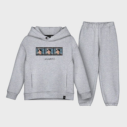 Детский костюм оверсайз Jungkook BTS / Меланж – фото 1