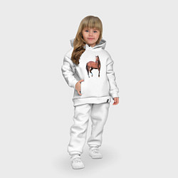 Детский костюм оверсайз Тяжелая теплокровная, цвет: белый — фото 2