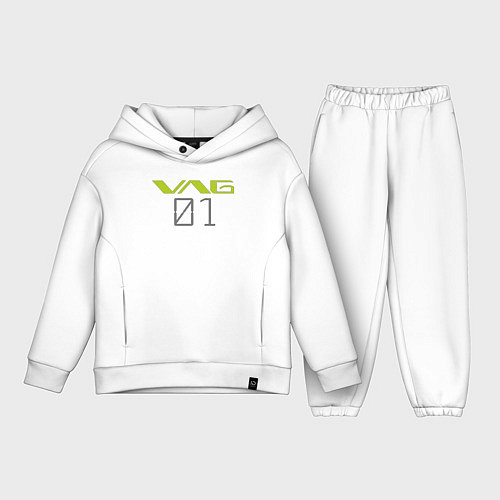 Детский костюм оверсайз VAG Evangelion style / Белый – фото 1