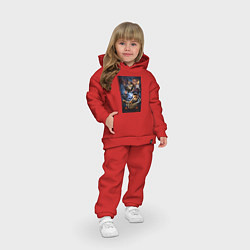 Детский костюм оверсайз Baldurs Gate 3 art, цвет: красный — фото 2