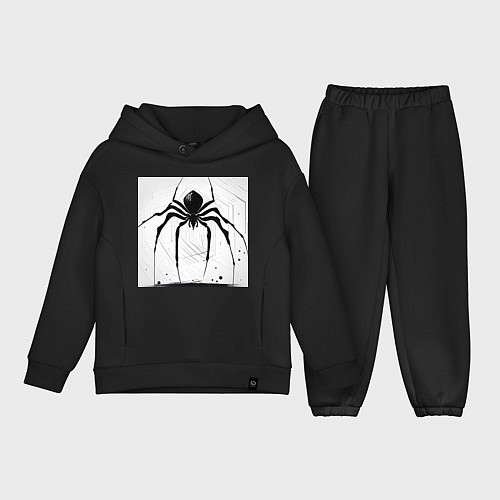 Детский костюм оверсайз Чёрный паук, Редан / Черный – фото 1
