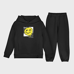 Детский костюм оверсайз Smile positive, цвет: черный