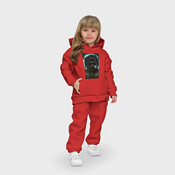 Детский костюм оверсайз Дыхание, цвет: красный — фото 2