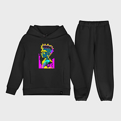 Детский костюм оверсайз Bart Simpson - pop art, цвет: черный