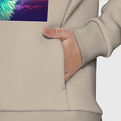 Детский костюм оверсайз Неоновая лисица, цвет: миндальный — фото 2