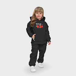 Детский костюм оверсайз AC DC metal, цвет: черный — фото 2