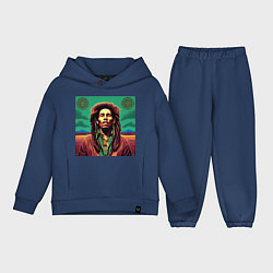 Детский костюм оверсайз Digital Art Bob Marley in the field