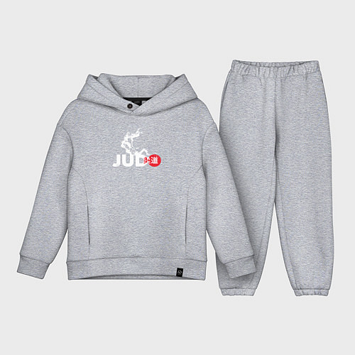 Детский костюм оверсайз Judo Japan / Меланж – фото 1