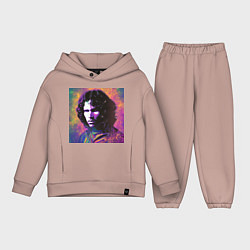 Детский костюм оверсайз Jim Morrison few color digital Art, цвет: пыльно-розовый