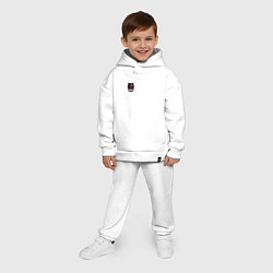 Детский костюм оверсайз Boom esports new, цвет: белый — фото 2