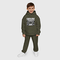 Детский костюм оверсайз Dnb oldschool, цвет: хаки — фото 2