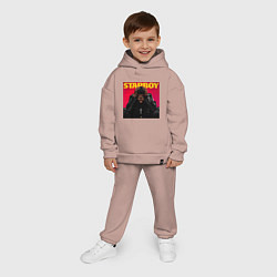 Детский костюм оверсайз The hills, цвет: пыльно-розовый — фото 2