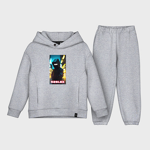 Детский костюм оверсайз Roblox cyberpunk / Меланж – фото 1